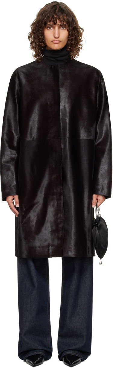 Kaputi Loulou de Saison Loulou de Saison Miller Pony Effect Leather Coat Crna | MILLER, 0