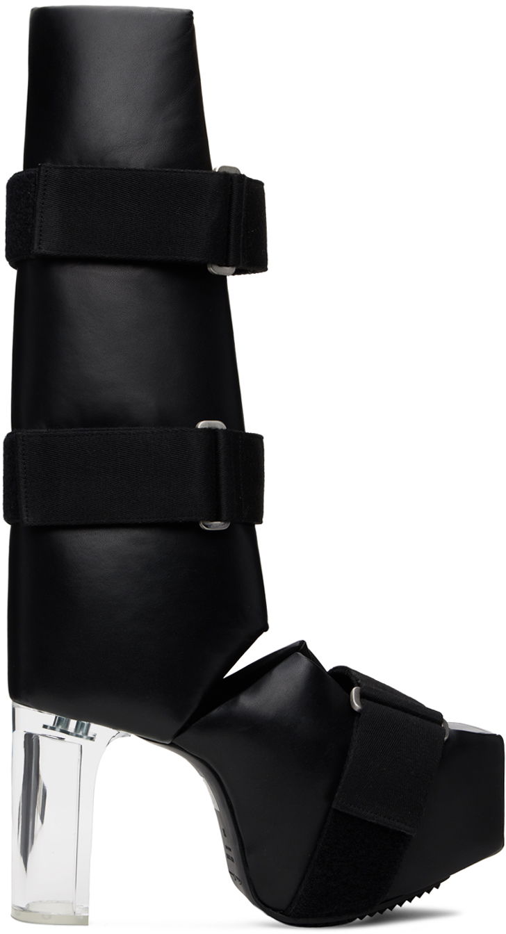 Odjeća Rick Owens Rick Owens Open Splint Kiss Boots Crna | RR01D3827 LGEGR0