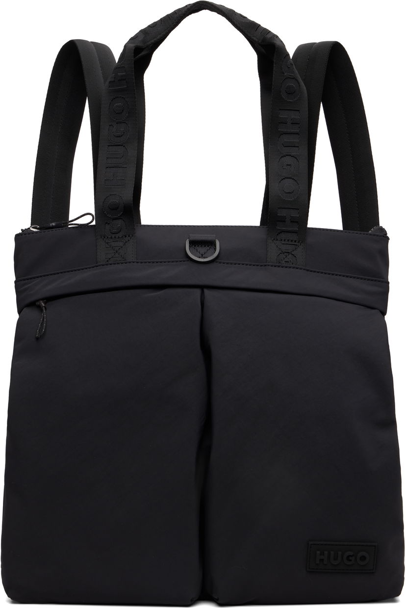 Ruksak BOSS Hugo 3D Logo Patch Tote Backpack Crna | 50551789