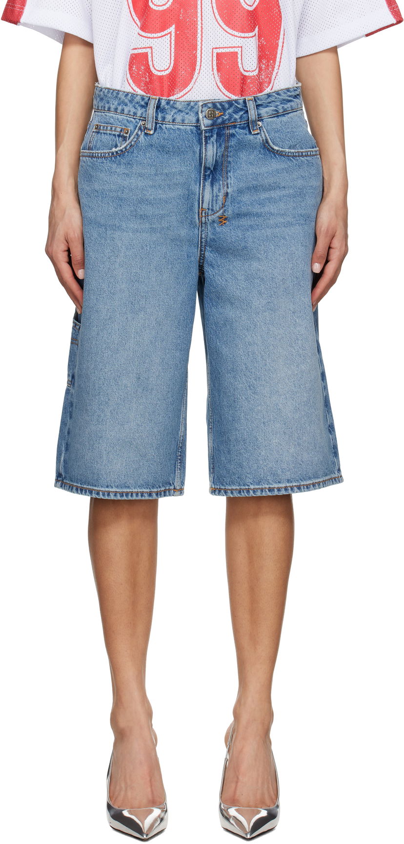 Kratke hlače Ksubi Ksubi Low Rider Swept Denim Shorts Plava | WSP25WA007