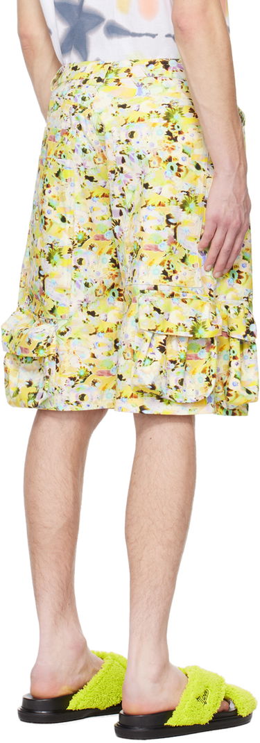 Kratke hlače Collina Strada Collina Strada Puzzle Flower Cargo Shorts Žuta | MXX6410, 2
