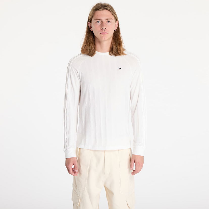 Majica kratkih rukava adidas Originals Clot x Rib Long Sleeve Tee Core White/ Core White Bijela | JC8171