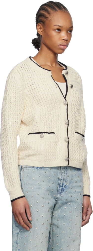 Džemper rag & bone Rag & Bone Daria Knit Cardigan Tamnoplava | WAS24P045SD45, 4