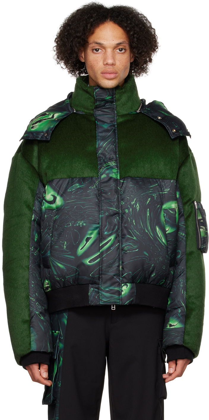 Pernata jakna Feng Chen Wang Feng Chen Wang Lacquerware Down Jacket Zelena | FUF14JK06