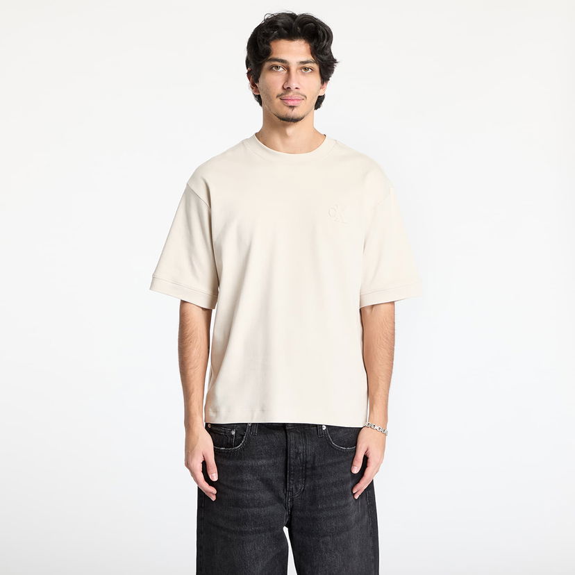 Majica kratkih rukava CALVIN KLEIN Calvin Klein Jeans Interlock T-Shirt Bež | J30J326757 PDH
