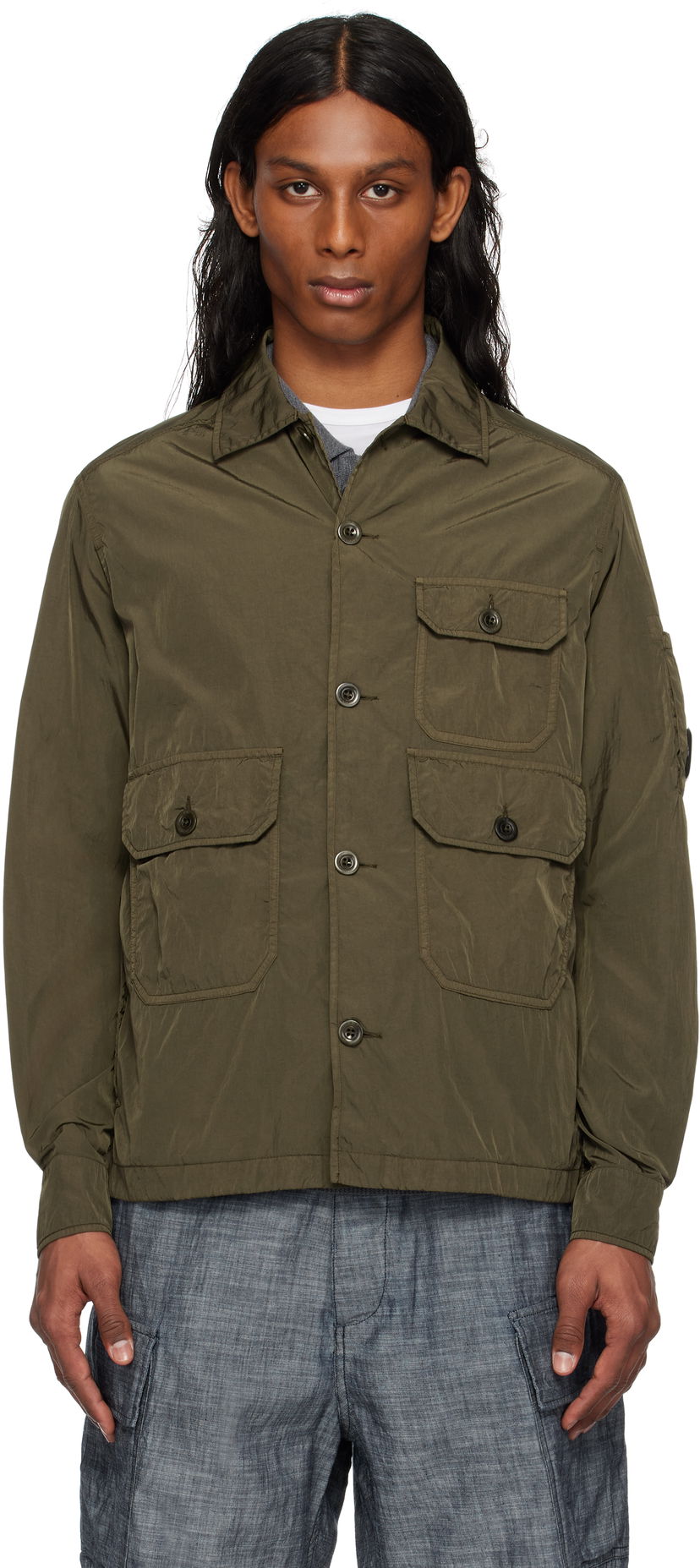 Vjetrovka C.P. Company C.P. Company Chrome-R Overshirt Zelena | 18CMOS013A-005904G