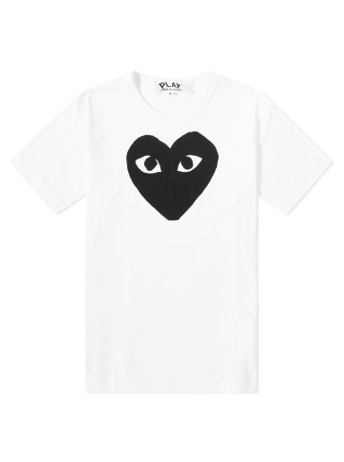 Majica kratkih rukava Comme des Garçons Play Heart Logo Tee Bijela | P1T070-1