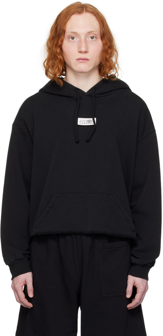 Dukserice Maison Margiela MM6 Patch Hoodie Crna | S52GU0220 S25537