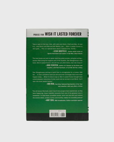 Knjiga i časopis gestalten Books "Wish it Lasted Forever: Life with the Larry Bird Celtics" by Dan Shaughnessy Zelena | 9781982169978, 2