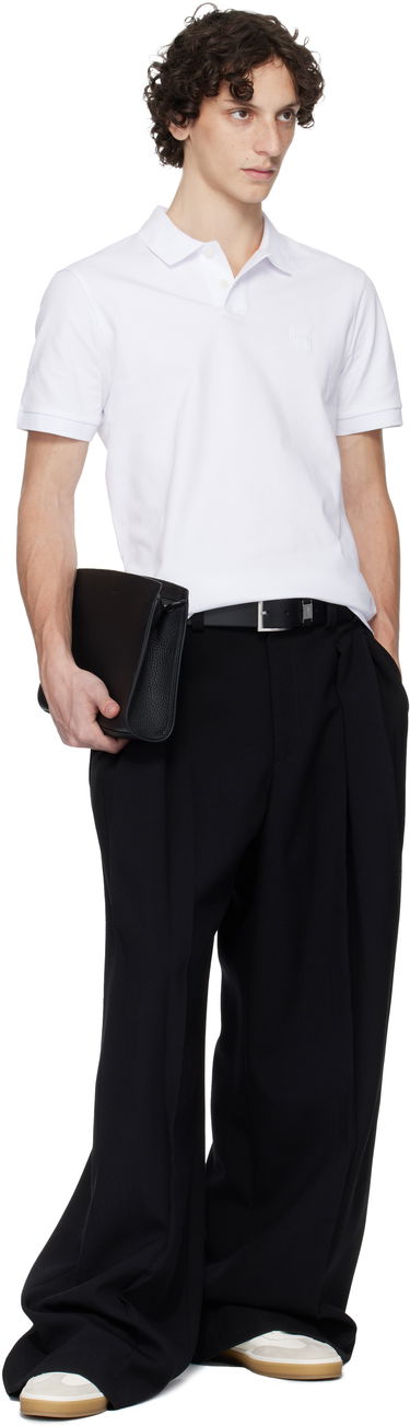 Novčanik BOSS BOSS Pebble-Grained Leather Wristlet Pouch Crna | 50548170, 3