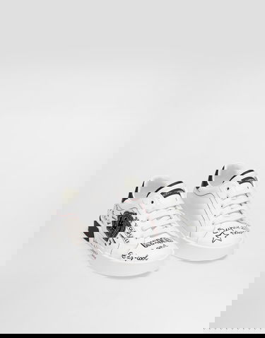 Tenisice i cipele Dolce & Gabbana Dolce & Gabbana Portofino Light Printed Calfskin Bijela | DA5312A3A17HWF57, 1