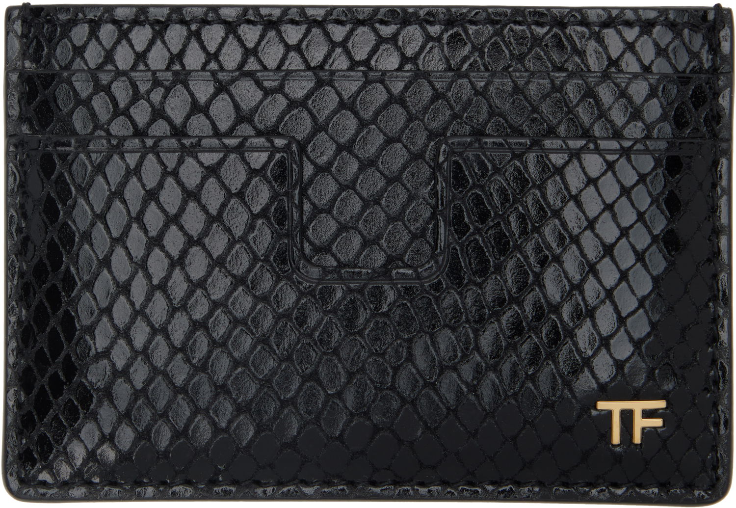 Novčanik Tom Ford TOM FORD Printed Python Card Holder Crna | YM232-LCL471G, 0