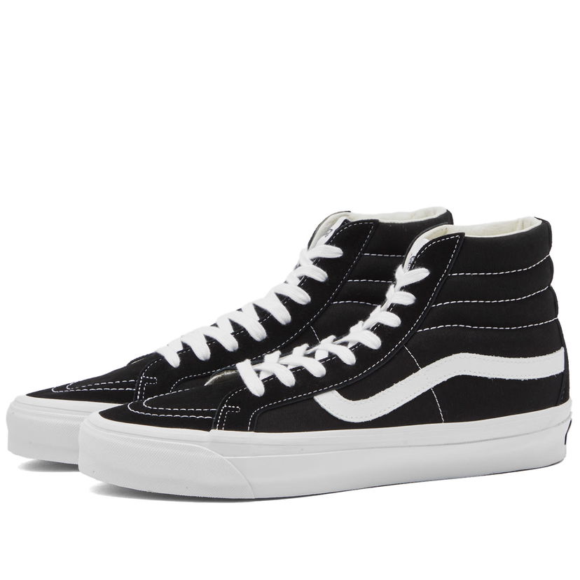 Skateboarding Vans Men's Sk8-Hi Reissue 38 Sneakers in Lx Black/White, Size UK 10 | END. Clothing Crna | VN000CR0BA2