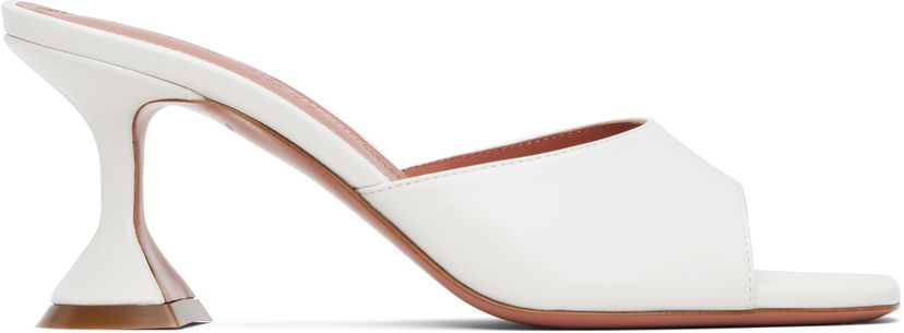 Njega cipela Amina Muaddi Amina Muaddi Lupita 70 Heeled Sandals Bijela | LUPITA SLIPPER 70 CL Nappa