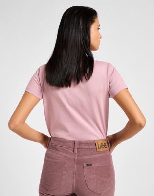 Majica kratkih rukava Lee Small Logo T-Shirt Ružičasta | 112355197