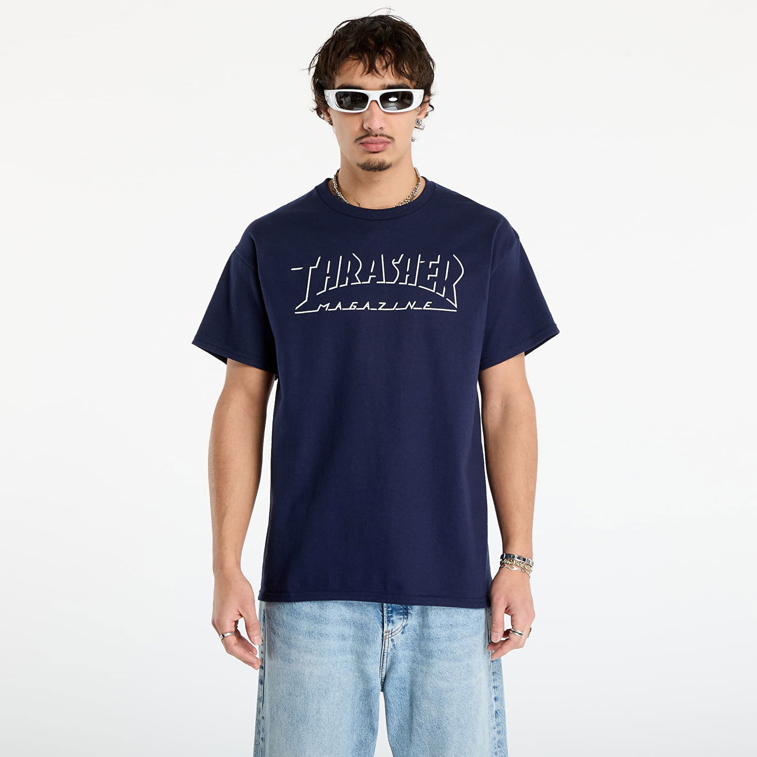 Majica kratkih rukava Thrasher Shadow Mag Logo T-Shirt Tamnoplava | 145765, 0