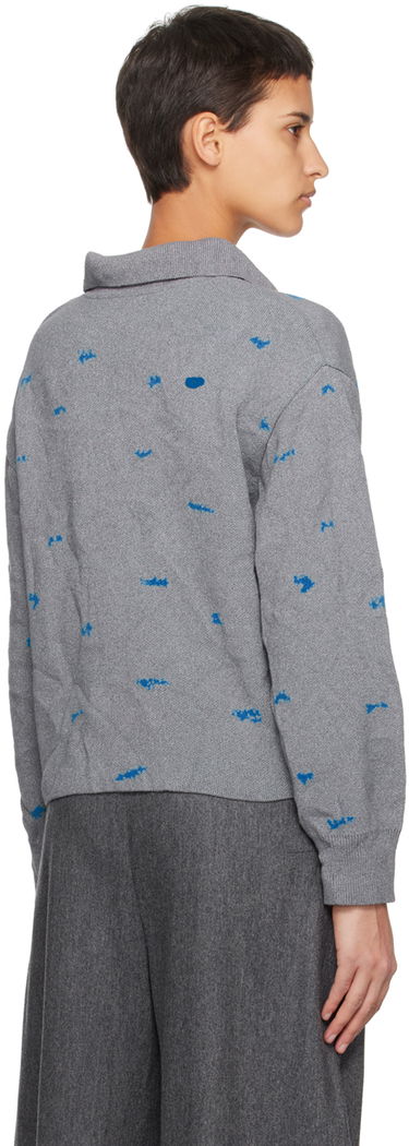 Džemper ADER ERROR Embroidered Button-Up Cardigan Siva | BMADFWKT0703GR, 2
