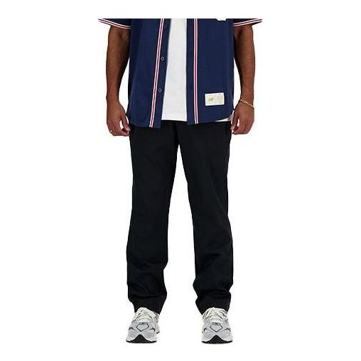 Hlače New Balance Icon Twill Tapered Pants Crna | AMP41575-BK