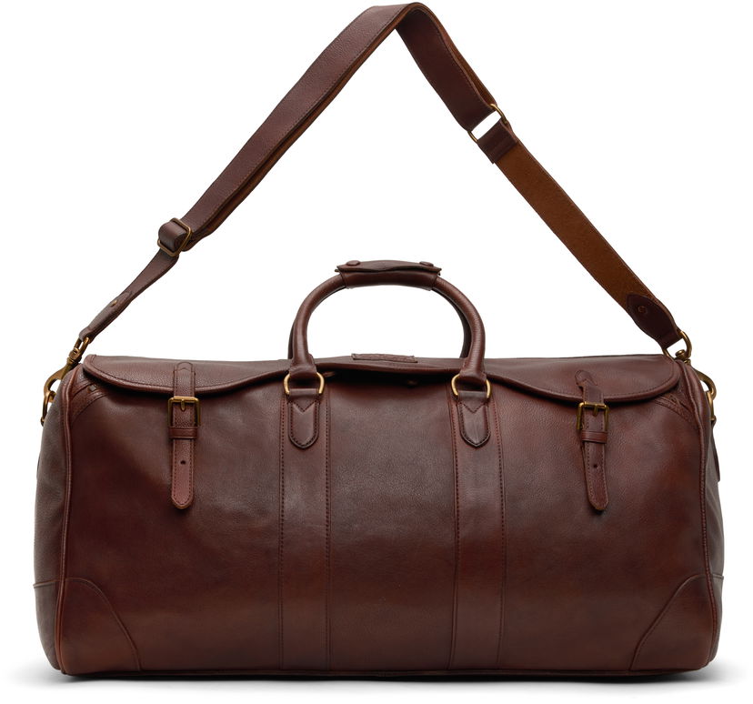Putna torba Polo by Ralph Lauren Ralph Lauren Heritage Leather Duffle Bag Smeđa | 405946034001
