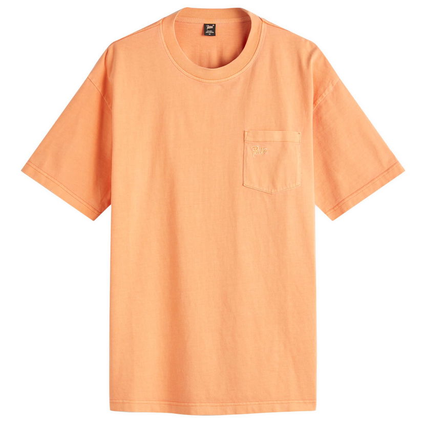 Majica kratkih rukava Patta Patta Washed Pocket T-Shirt, Size Large Narančasta | POC-BS25-1000-290-0022-187