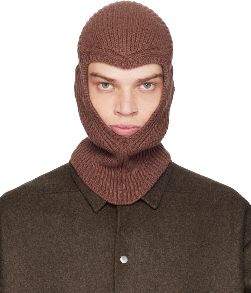 Šal Rick Owens Balaclava Skull Smeđa | RR02D6490 WSBR