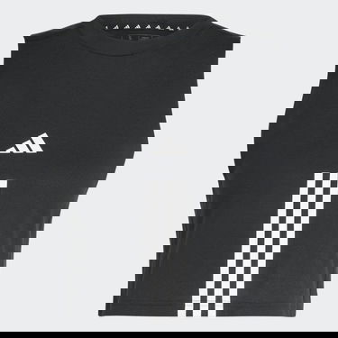 Crop top adidas Originals Train Essentials Train Cotton 3-Stripes Crop Top Crna | HR7847, 5