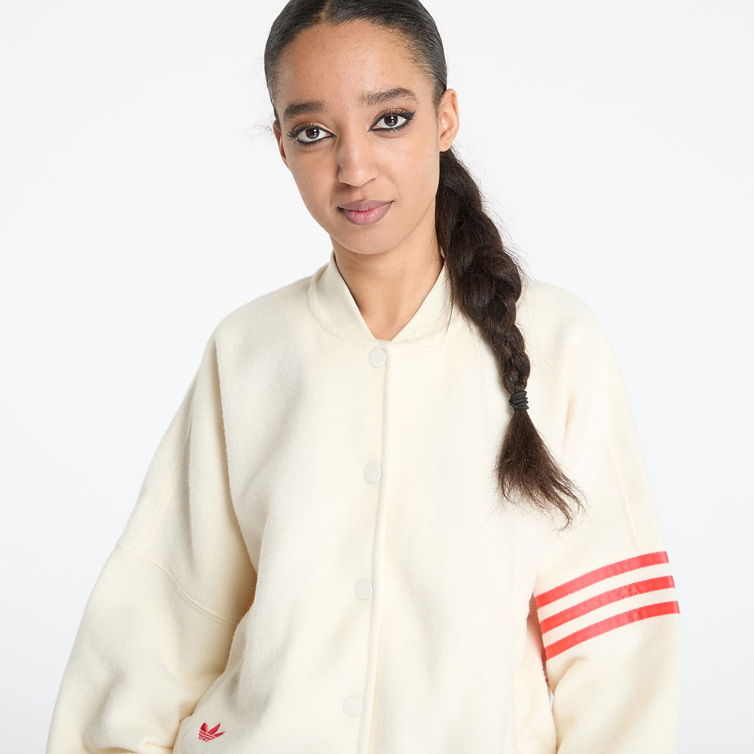 Bomber jakna adidas Originals Neuclassics Boucle Bomber Jacket Bijela | JI8523, 1