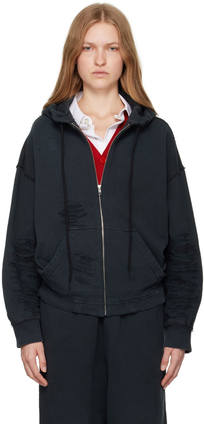 Dukserice Maison Margiela Unbrushed Sweat Hoodie Crna | S62GU0130 M25004