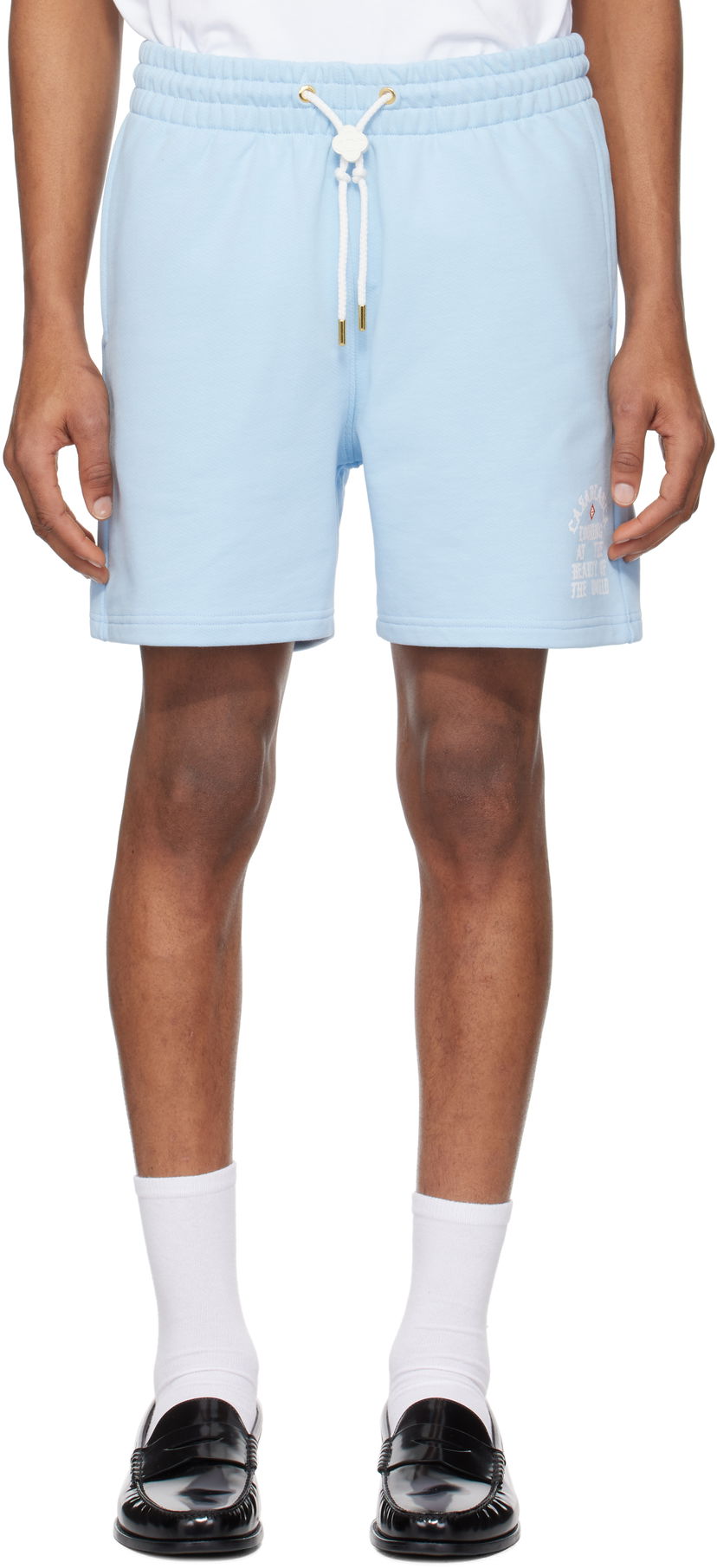 Kratke hlače Casablanca Casablanca 'Beauty Of The World' Sweat Shorts Plava | MS25-JTR-003-03