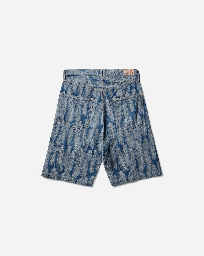 Kratke hlače KAPITAL MAGPIE 12oz Denim 5-Pocket Shorts Plava | K2403SP012 LIGHT