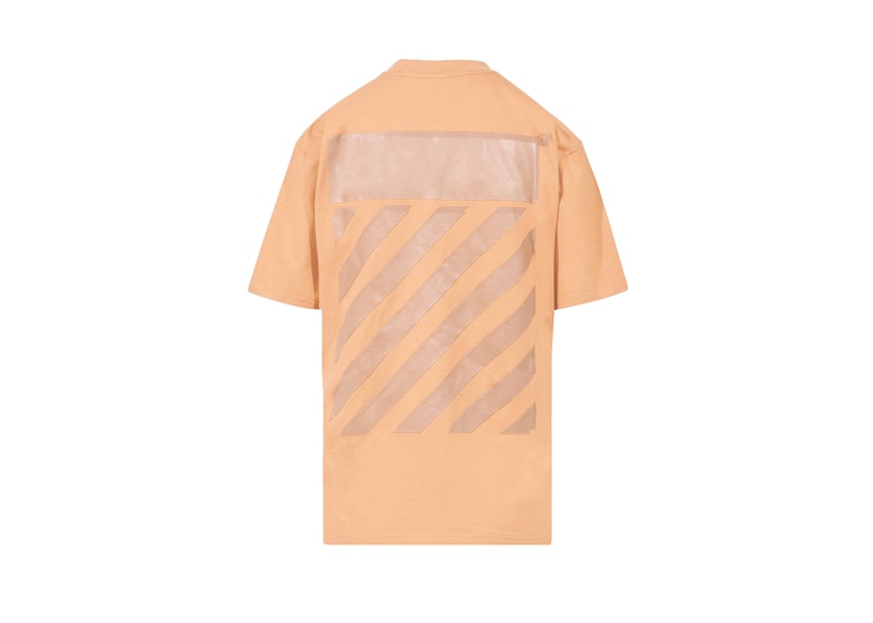 Majica kratkih rukava Off-White Diagonal Regular T-Shirt Narančasta | OWAA049F22JER0016060