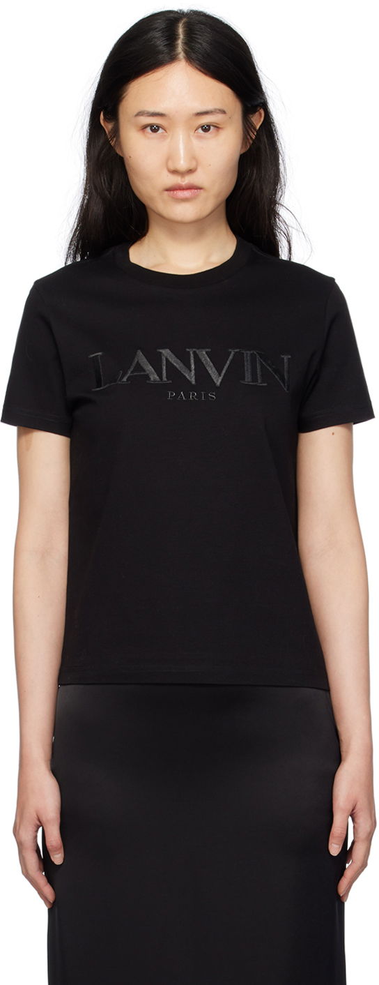 Majica kratkih rukava LANVIN Embroidered T-Shirt Crna | RW-TS0030-J208-P24