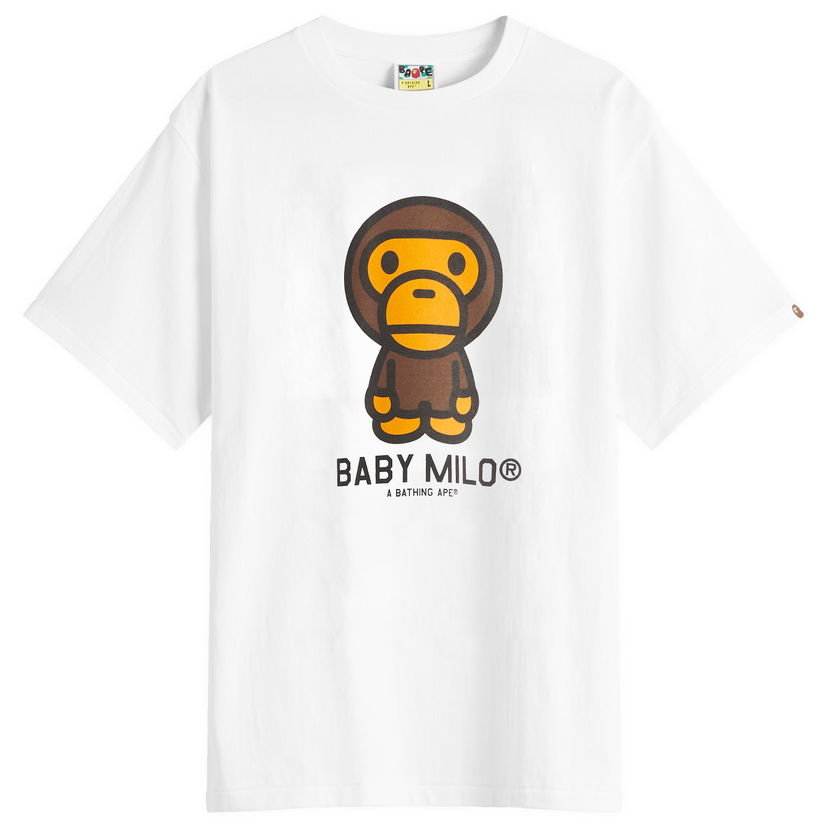 Majica kratkih rukava BAPE Bathing Ape Baby Milo Graphic Tee Bijela | 002TEL301001M-WHT