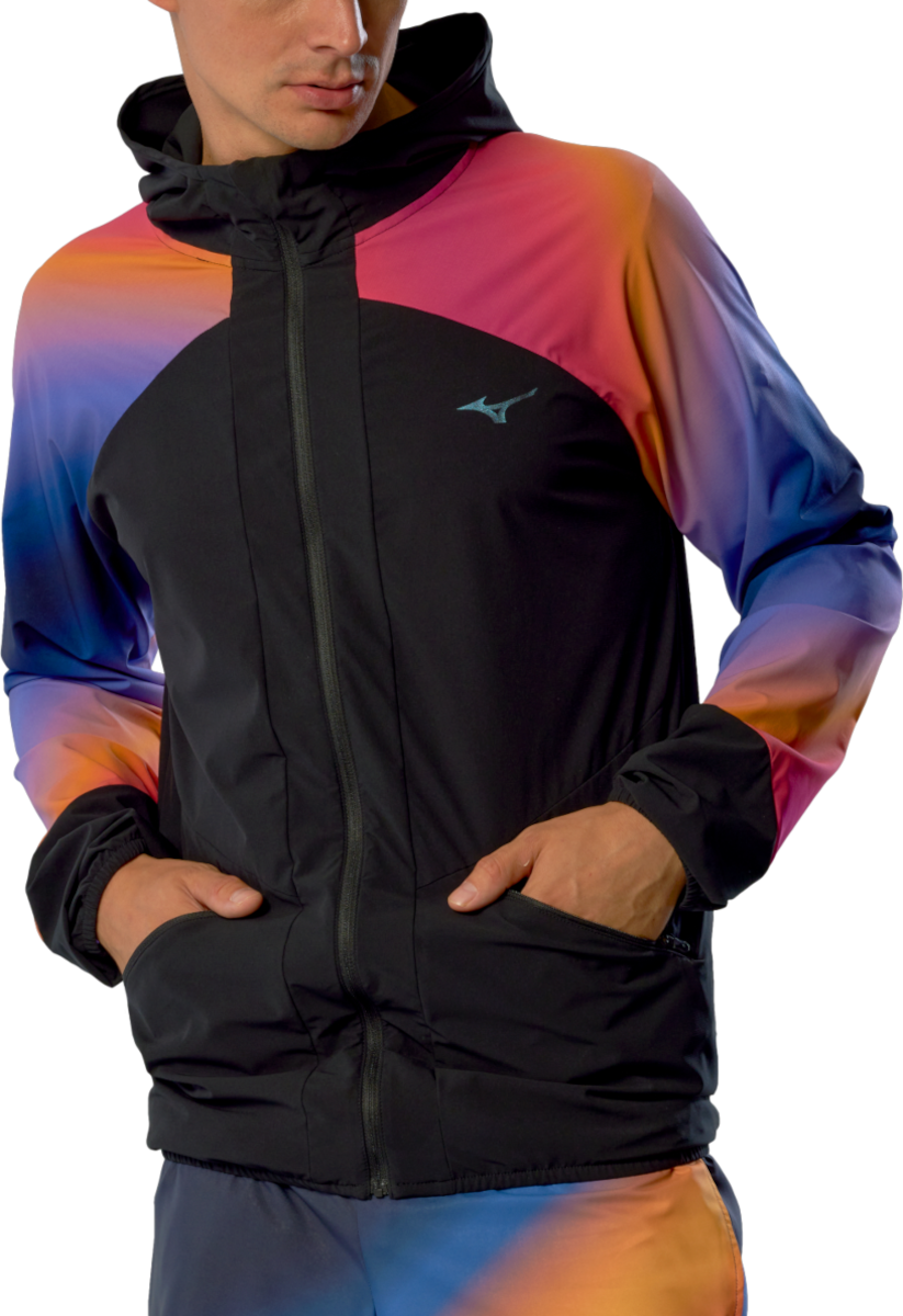 Jakna Mizuno Mizuno Active Alpha Hanabi Hooded Jacket Višebojno | j2gec503-97