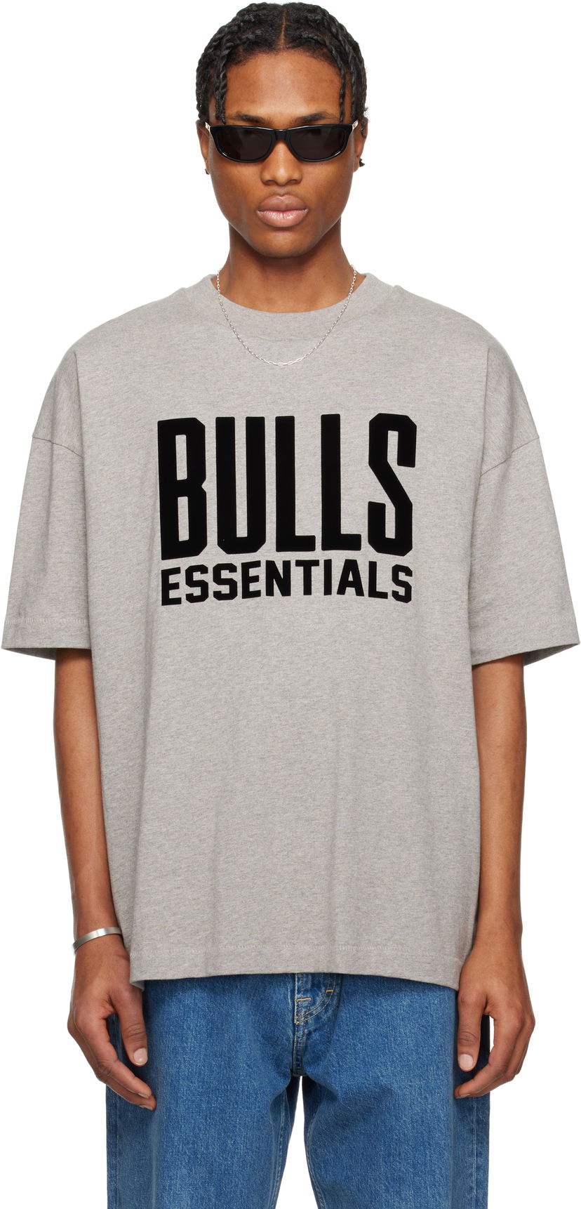 Majica kratkih rukava Fear of God Fear of God ESSENTIALS NBA Bulls Short Sleeve T-Shirt Siva | 125AL244104F