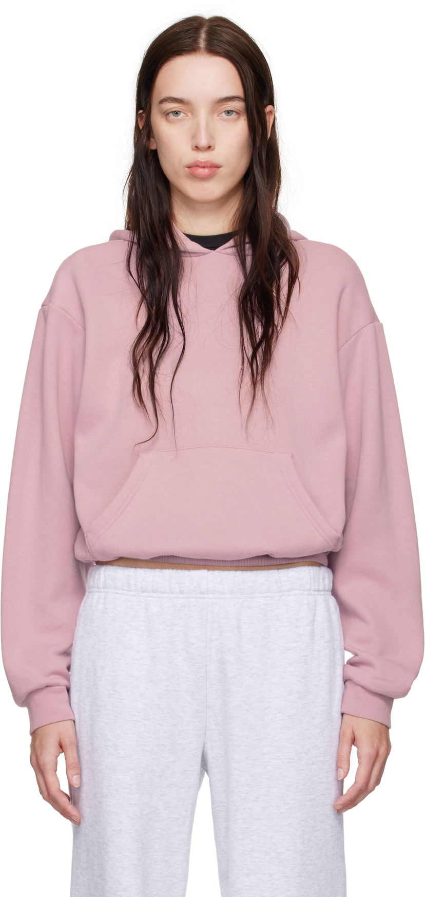 Dukserice SKIMS Fleece Classic Hoodie Ružičasta | TP-PLO-4475