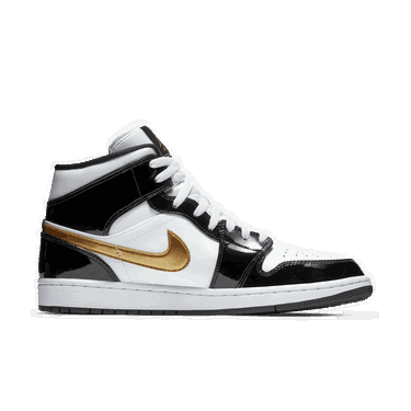 Tenisice i cipele Jordan Air Jordan 1 Mid Patent "Black Gold" Višebojno | 852542-007, 3
