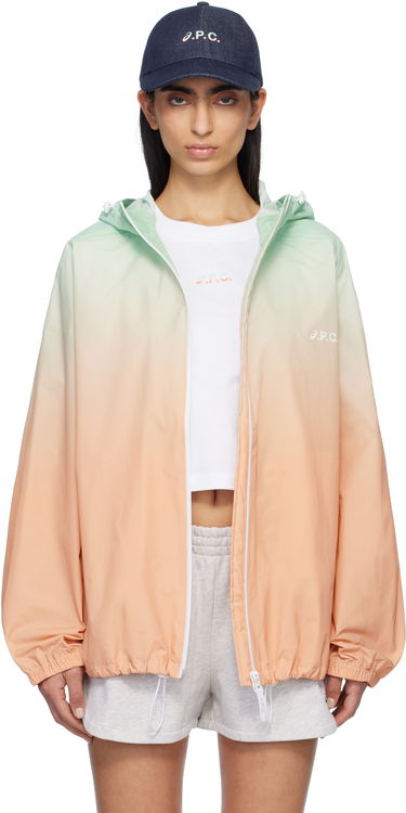 Vjetrovka A.P.C. A.P.C. ASICS Edition Meadow Gradient Hooded Jacket Narančasta | PSAKO-M32001, 0