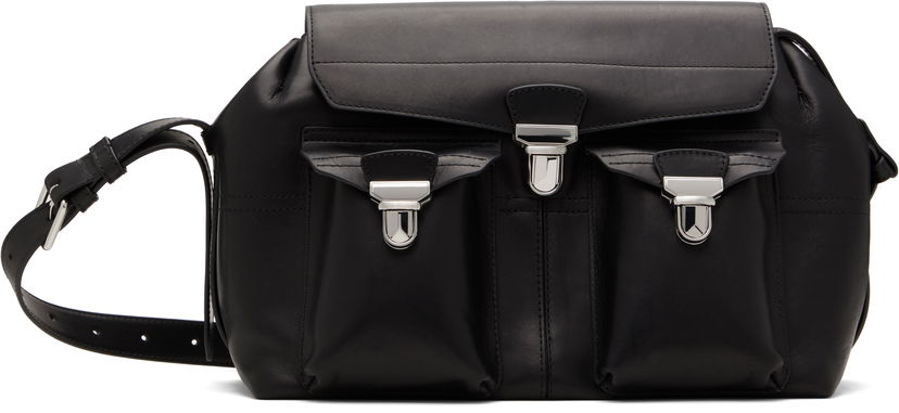 Torba za rame LEMAIRE Lemaire Medium Gear Bag Crna | BG0096 LL0122