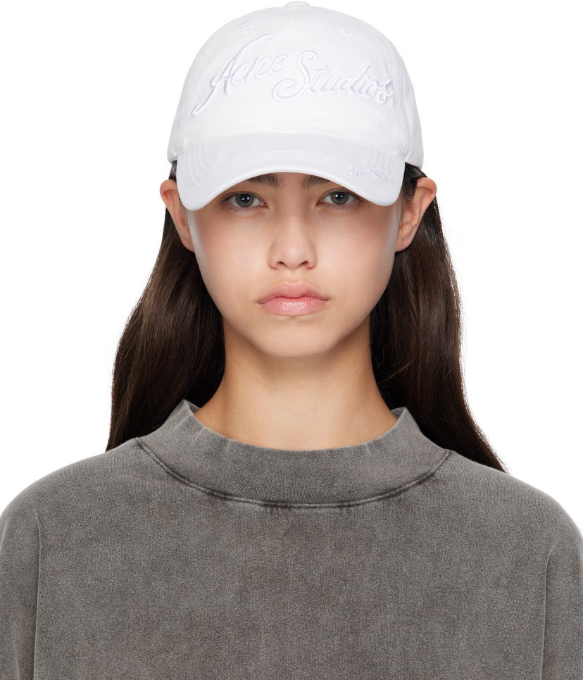 Kapa Acne Studios Logo Cap Bijela | C40416-