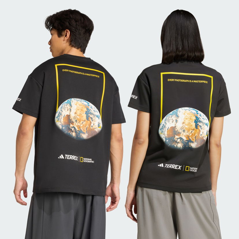 Majica kratkih rukava adidas Performance National Geographic Graphic Short Sleeve T-Shirt Crna | KC2352