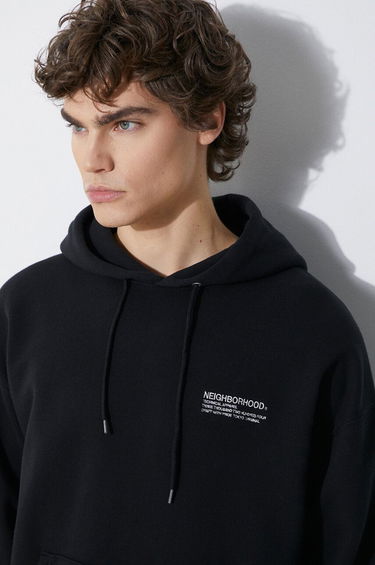 Dukserice Neighborhood NEIGHBORHOOD Plain Sweat Parka Hoodie Crna | 241FPNH.CSM02, 4