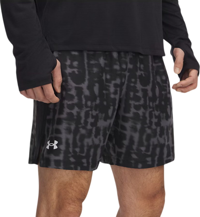 Kratke hlače Under Armour Under Armour UA Launch 7'' Print Shorts Crna | 1382621-025
