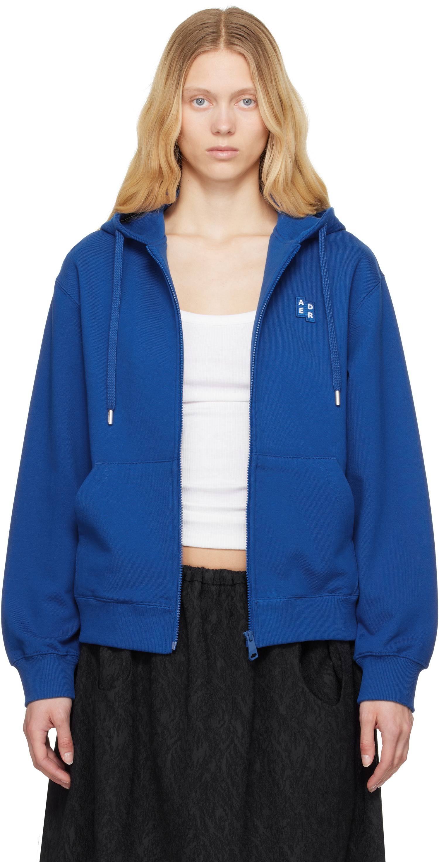 Dukserice ADER ERROR ADER error TRS Tag 01 Zip-Up Hoodie Plava | BO42FYHD0401BL, 0