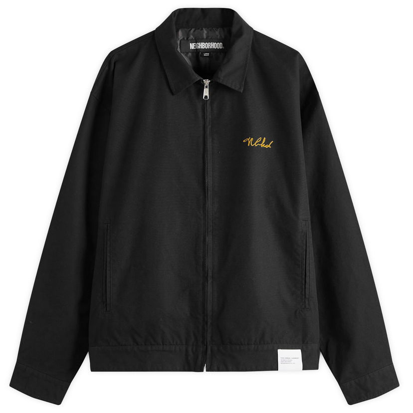 Jakna Neighborhood Neighborhood Zip Work Jacket, Size Large Crna | 251TSNH-JKM02-BLK