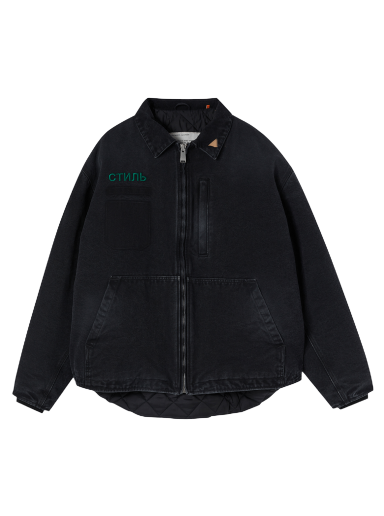 Jakna HERON PRESTON CTNMB Canvas Pockets Jacket Crna | HMEA062F22FAB0011057