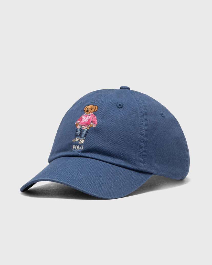 Kapa Polo by Ralph Lauren Polo Ralph Lauren Bear Embroidered Chino Baseball Cap Plava | 710963777001