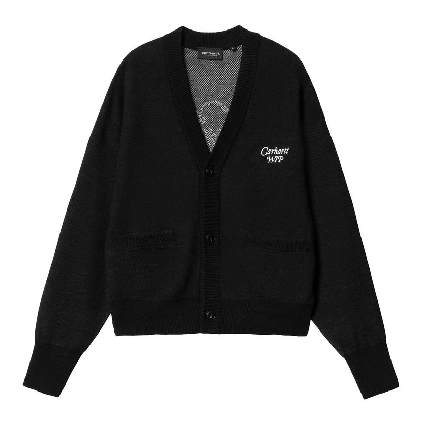 Džemper Carhartt WIP Black Harttbreaker Cardigan Crna | I034390_9