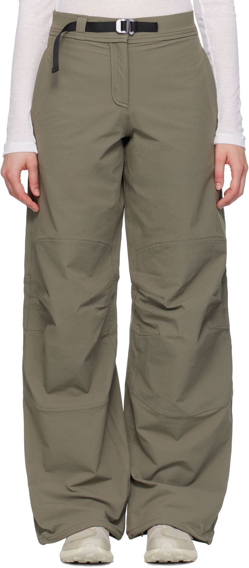 Hlače ROA ROA Shaped Knee Sport Pants Zelena | RBWW016FA08