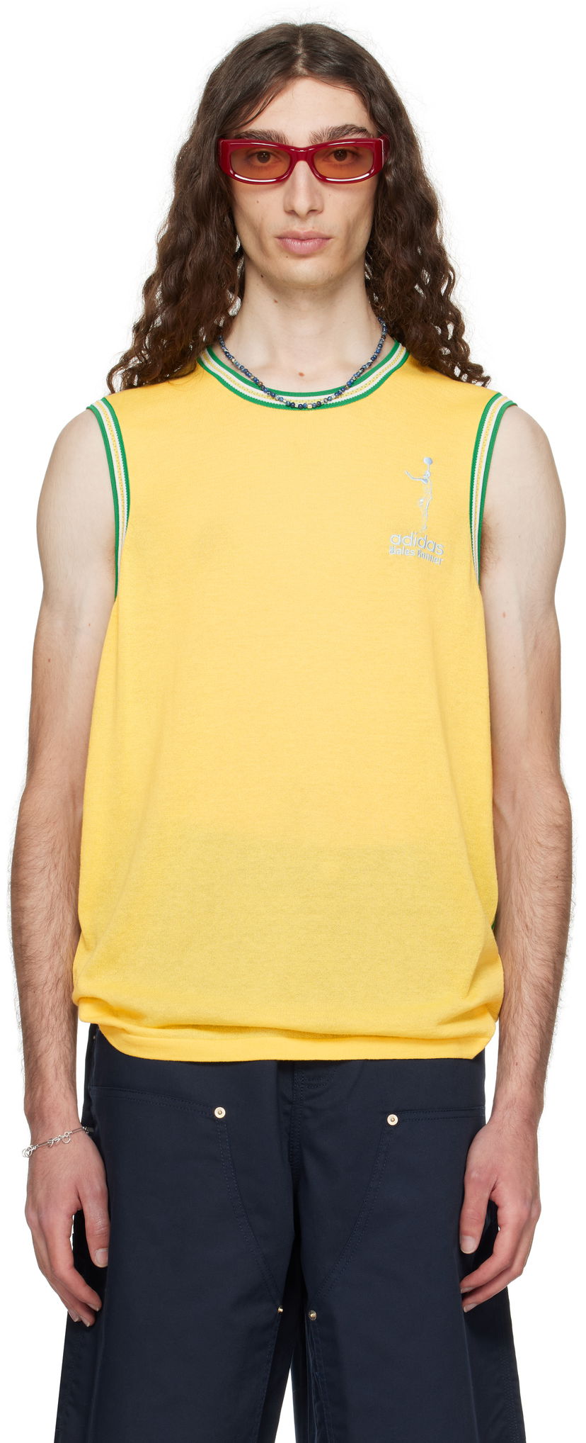 Majica bez rukava Wales Bonner Wales Bonner adidas Originals Edition Jab Tank Top Žuta | JY6077